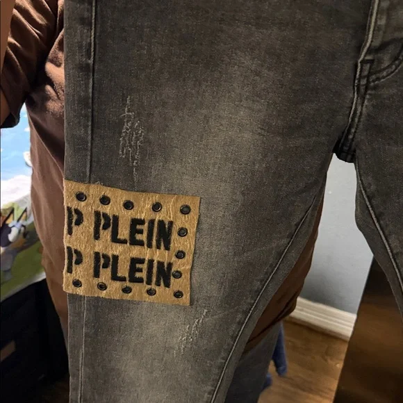 Philipp Plein Dark Gray Skinny Jeans - Picture 3 of 4